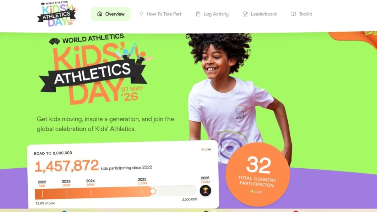 Kid's Athletics Day: CBAt se une a WA e invita a niños y jóvenes a moverse