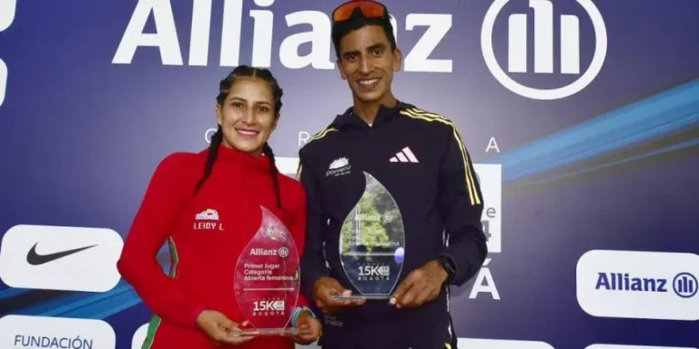 Iván González y Leidy Lozano triunfan en los 15 km de Bogotá