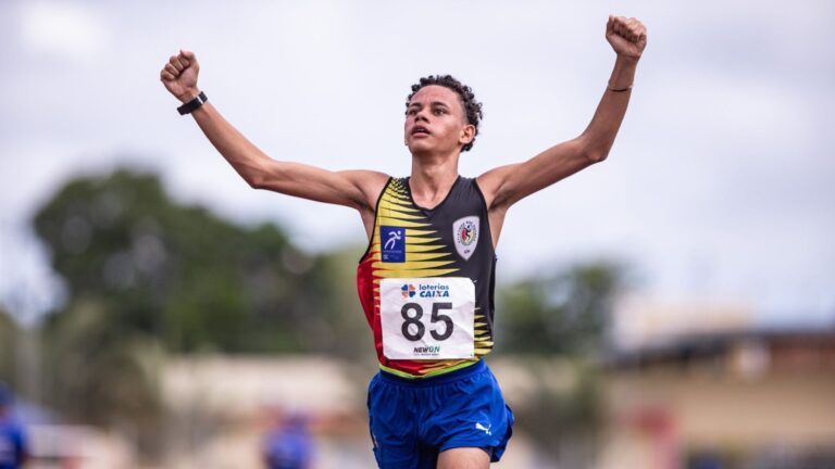 Marlon Rodrigues leva ouro e recordes brasileiro e do campeonato (foto: Gustavo Alves/CBAt)