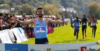 llegada Santiago Catrofe Gana el Cross Internacional de San Sebastián