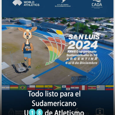 Todo listo para el Sudamericano U18 de Atletismo en San Luis