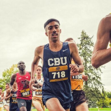 Valentín Soca Brilla en los West Regionals de Cross Country en Estados Unidos