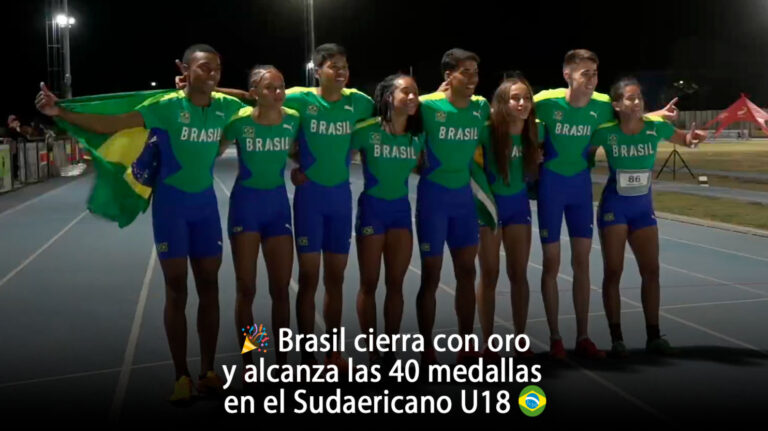 🎉 Brasil cierra con oro y alcanza las 40 medallas en el Sudamericano U18 🥇🇧🇷