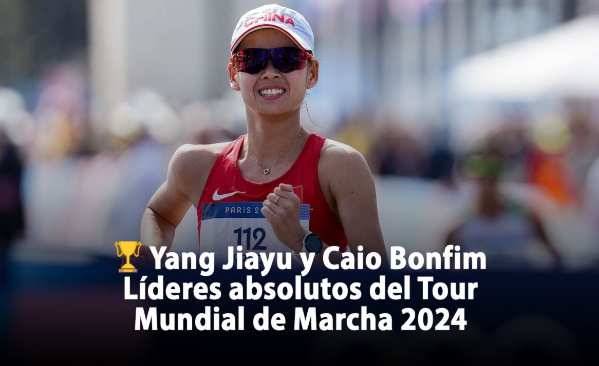 Yang Jiayu y Caio Bonfim Líderes absolutos del Tour Mundial de Marcha 2024