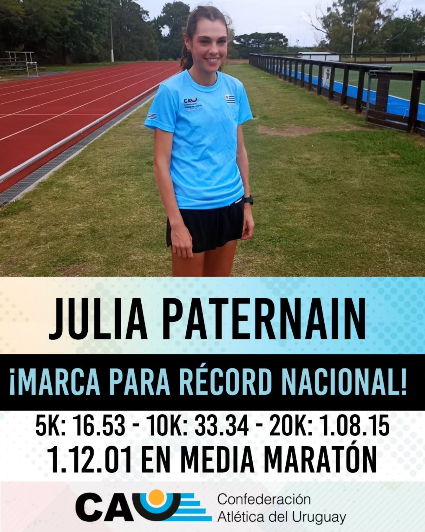 Julia Paternain hace historia cuatro récords en Houston