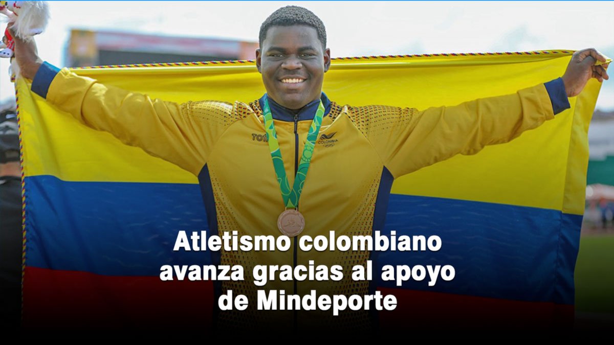 Atletismo colombiano avanza gracias al apoyo de Mindeporte