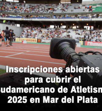 Inscripciones abiertas para cubrir el Sudamericano de Atletismo 2025 en Mar del Plata