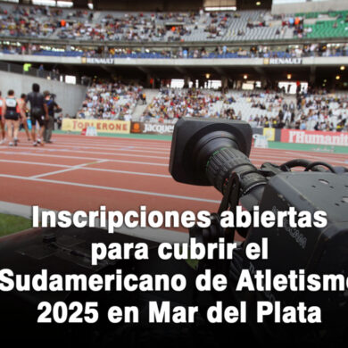 Inscripciones abiertas para cubrir el Sudamericano de Atletismo 2025 en Mar del Plata