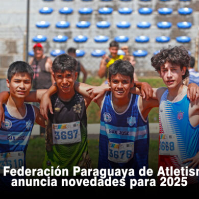 La Federación Paraguaya de Atletismo anuncia novedades para 2025