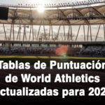 Tablas de Puntuación de World Athletics Actualizadas para 2025