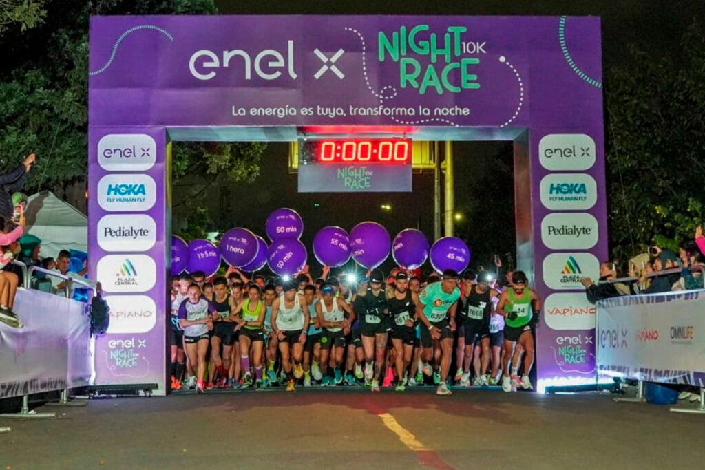 La Night Race 10K enciende el atletismo en Bogotá