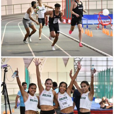Bolivia y Venezuela brillaron en los relevos 4×400