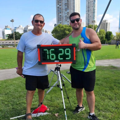 Joaquín Gómez brilla con 76.29m en martillo en el Cenard