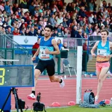 Juan Ignacio Peña, a un paso del récord chileno en la milla indoor