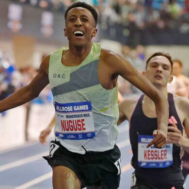 Noche de récords Fisher y Nuguse brillan en Millrose Games