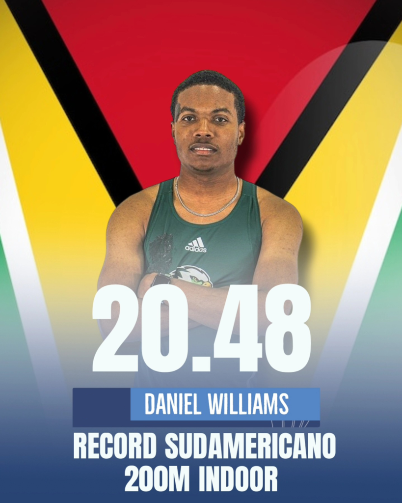 Daniel Williams rompe el récord sudamericano de 200m indoor