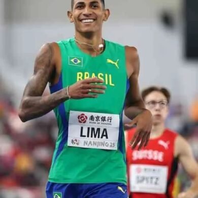 Récord sudamericano de Matheus Lima en 400m indoor
