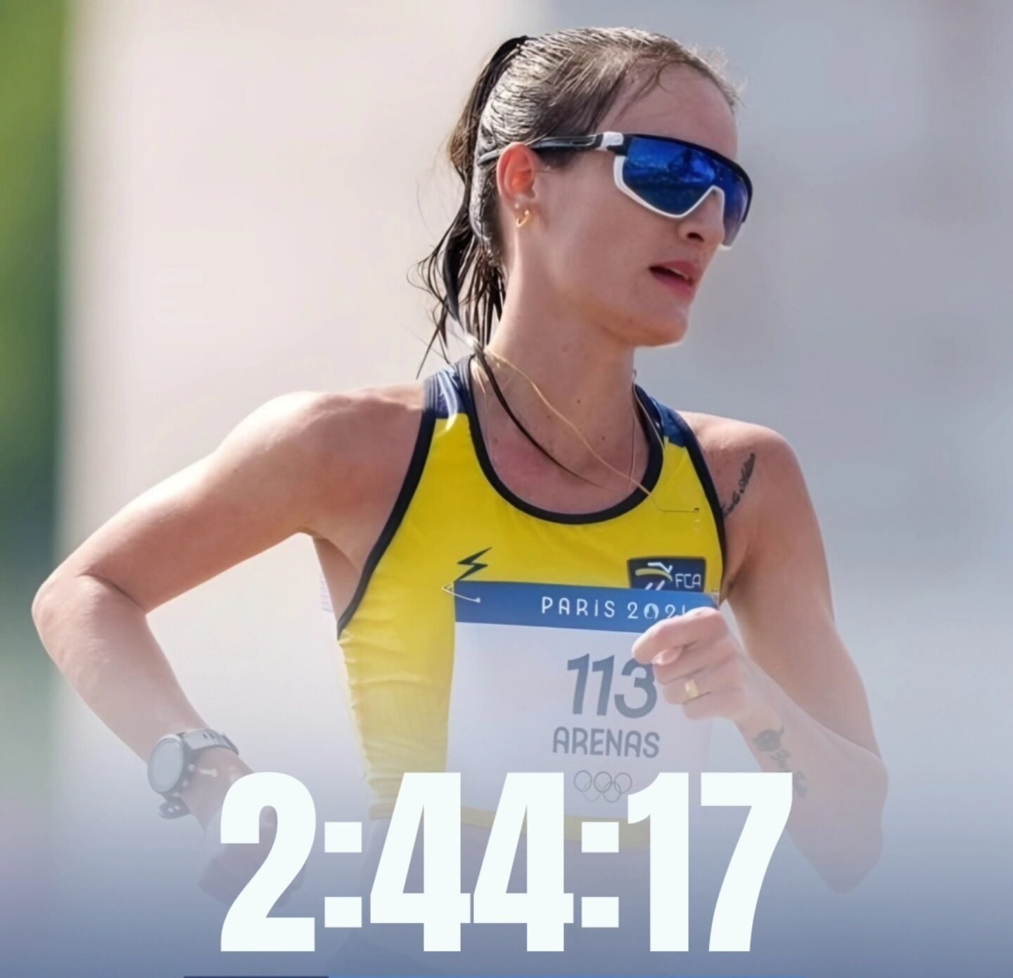 Sandra Arenas rompe récord colombiano en 35 km marcha