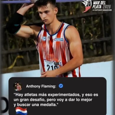 Anthony Flaming quiere dar la sorpresa en el Sudamericano de Mar del Plata