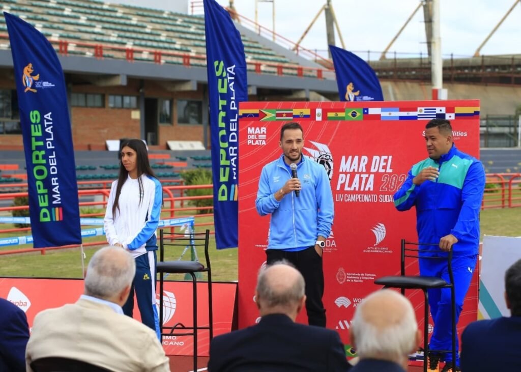 🎉 El Sudamericano de Atletismo Mar del Plata 2025 ya se vive: ¡conferencia de lanzamiento y transmisión en vivo! 7 ConSudAtle Noticias del Atletismo Sudamericano