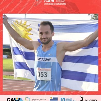 Emiliano Lasa hace historia: cuarto título sudamericano en salto en largo
