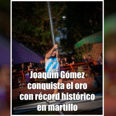 Joaquín Gómez conquista el oro con récord histórico en martillo