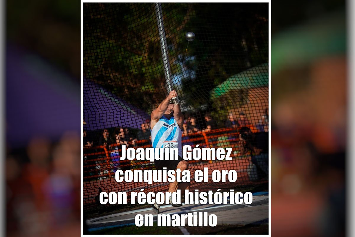 Joaquín Gómez conquista el oro con récord histórico en martillo