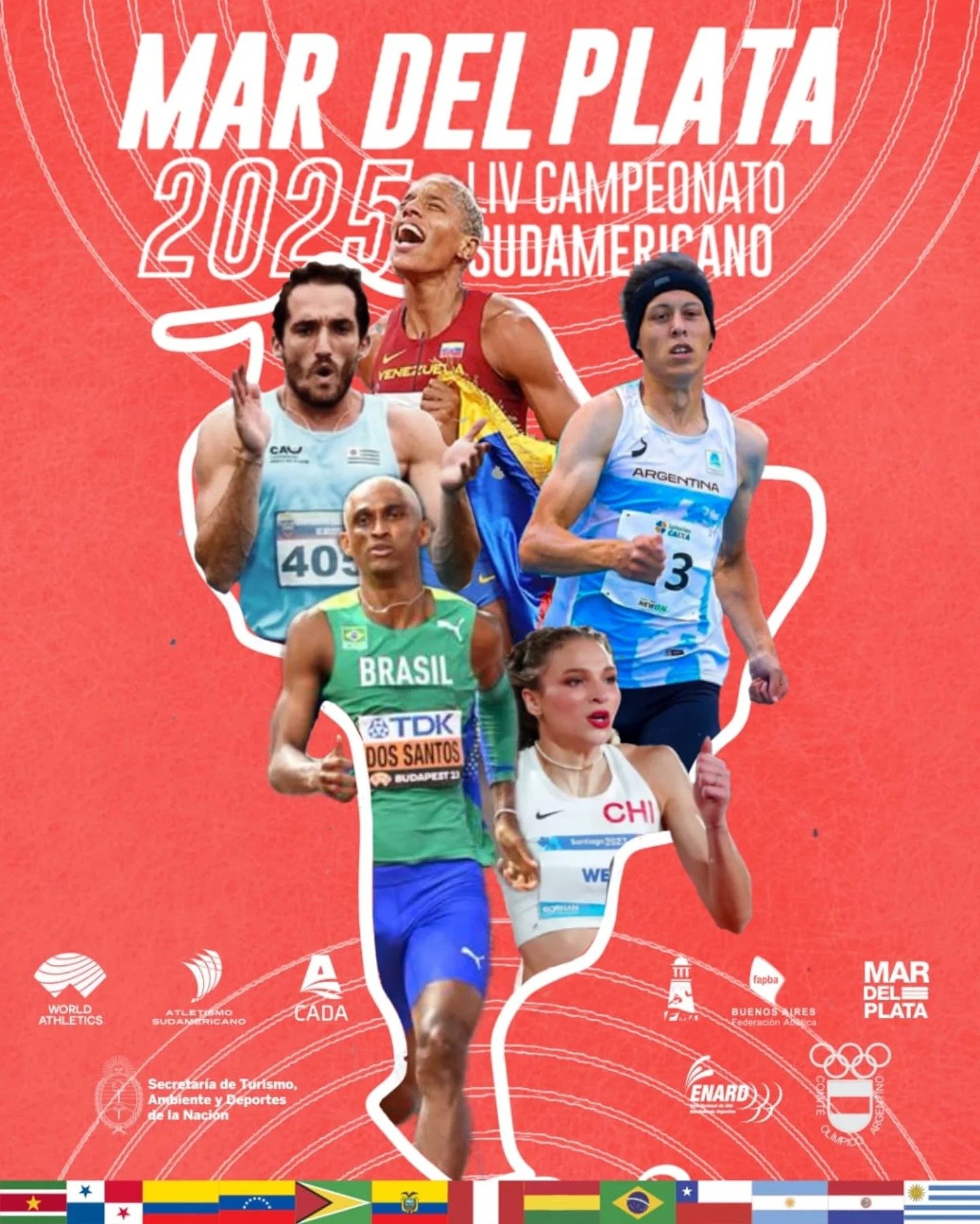 Estudio Juche: la cobertura oficial en imágenes del Sudamericano de Atletismo Mar del Plata 2025