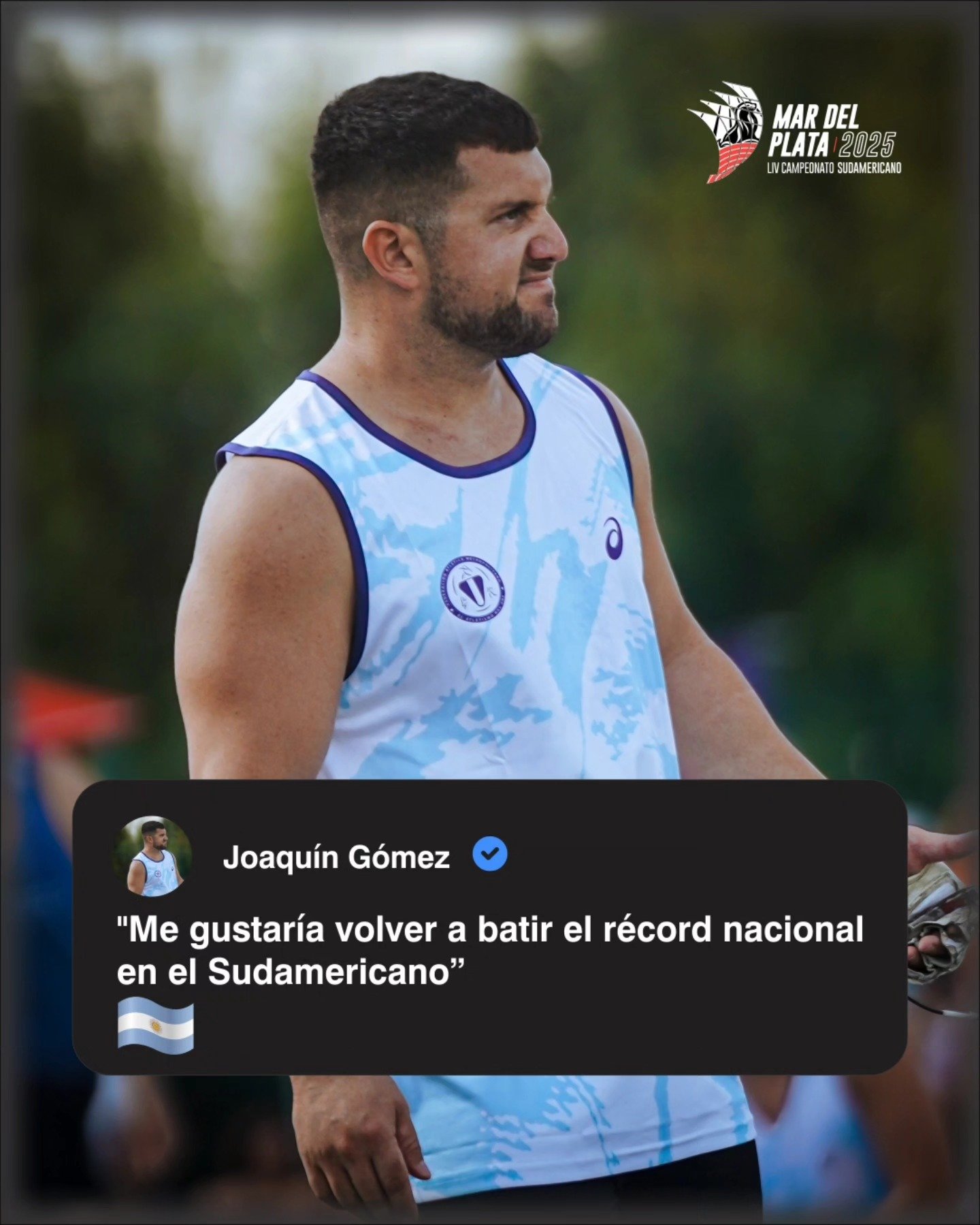Joaquín Gómez apunta al récord nacional