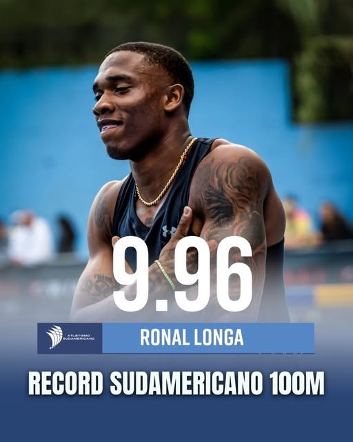 ¡Imparable!: Ronal Longa, el rayo colombiano de los 9.96 3 ¡Imparable!: Ronal Longa, el rayo colombiano de los 9.96