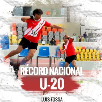 Luis Fossa rompe récords nacionales U20 en impulso de bala y disco