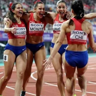Chile logra histórica clasificación al Mundial con su posta 4×100 16 Chile logra histórica clasificación al Mundial con su posta 4×100