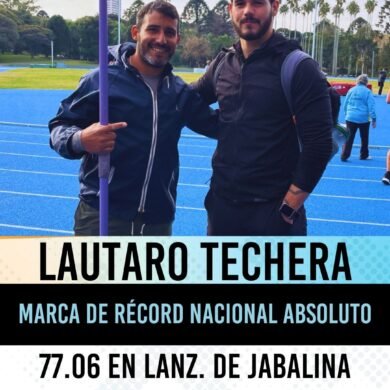 Récord nacional de jabalina Lautaro Techera rompe su propia marca