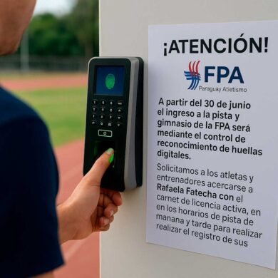 La FPA implementa sistema de ingreso biométrico en pista y gimnasio