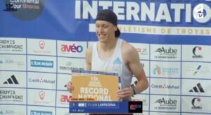 Récord argentino de 400 metros: Elián Larregina deslumbró con 44.67 en Francia