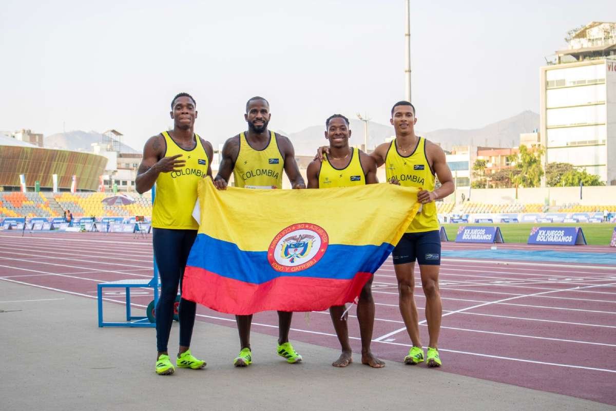 Colombia y su poderío en la 4×100 masculina