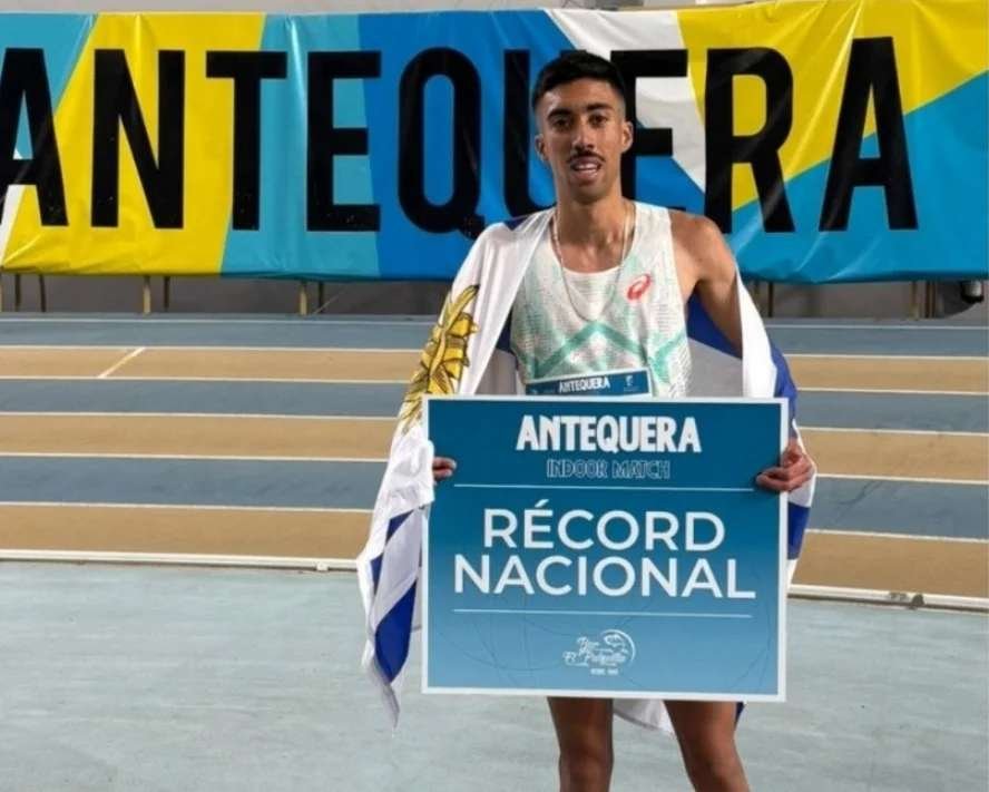 Valentín Soca fijó un nuevo récord sudamericano indoor en Antequera