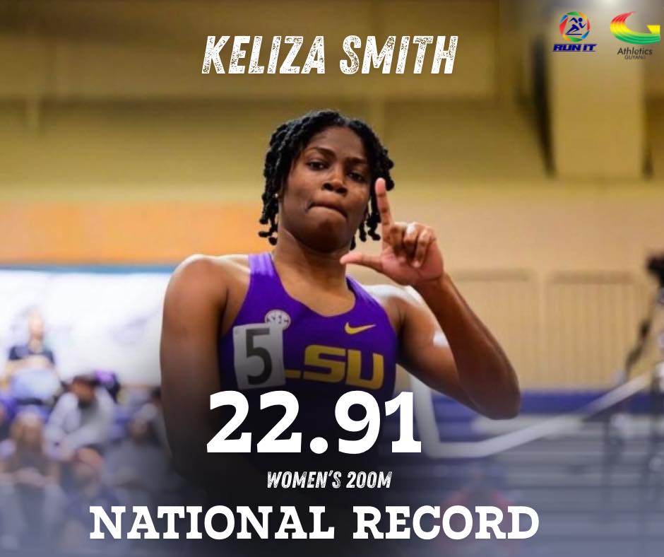 Keliza Smith 22.91 indoor
