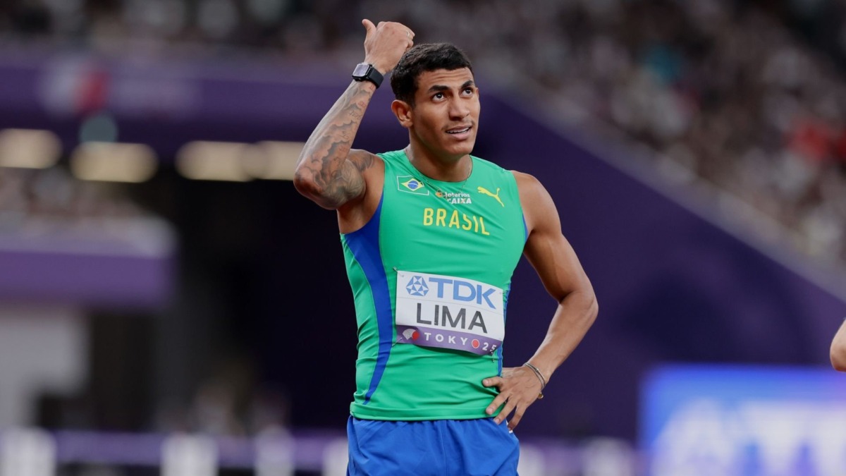Matheus Lima bate récord brasileño y sudamericano y va a la final de los 400 metros del Mundial Indoor de Kujawy Pomorze