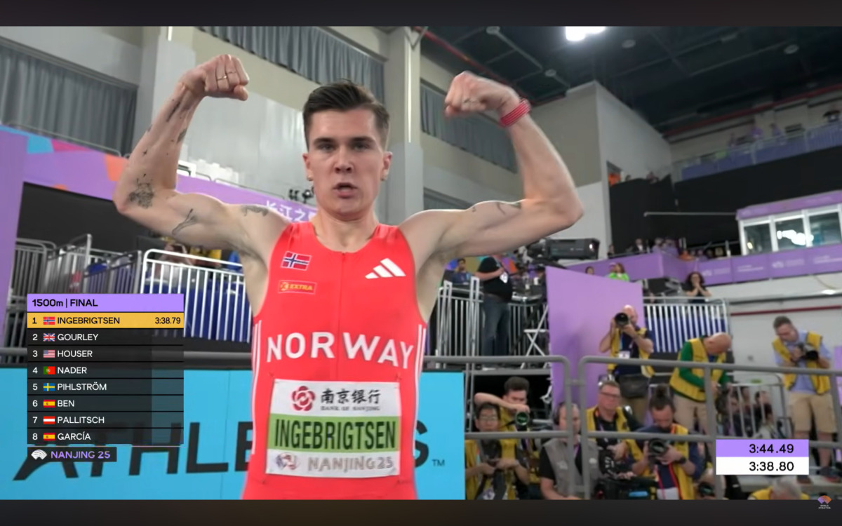 Jakob Ingebrigtsen 1500 metros mundial