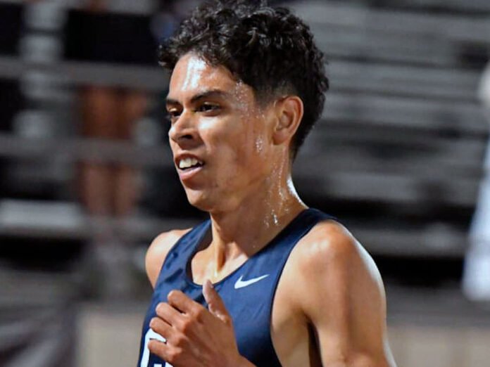 Pedro Marín fija récord colombiano u23 3.000 m en Rossi Relays