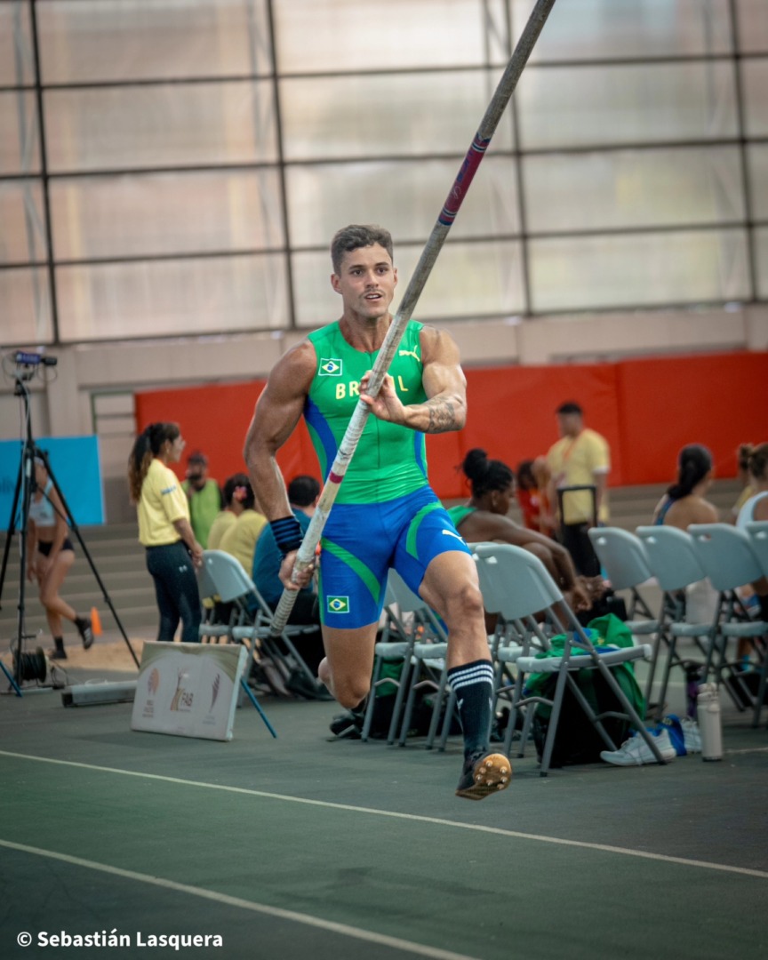 Sudamericano Indoor, Salto con garrocha, Cochabamba 2026, Brasil, Lucas Pedro Allison