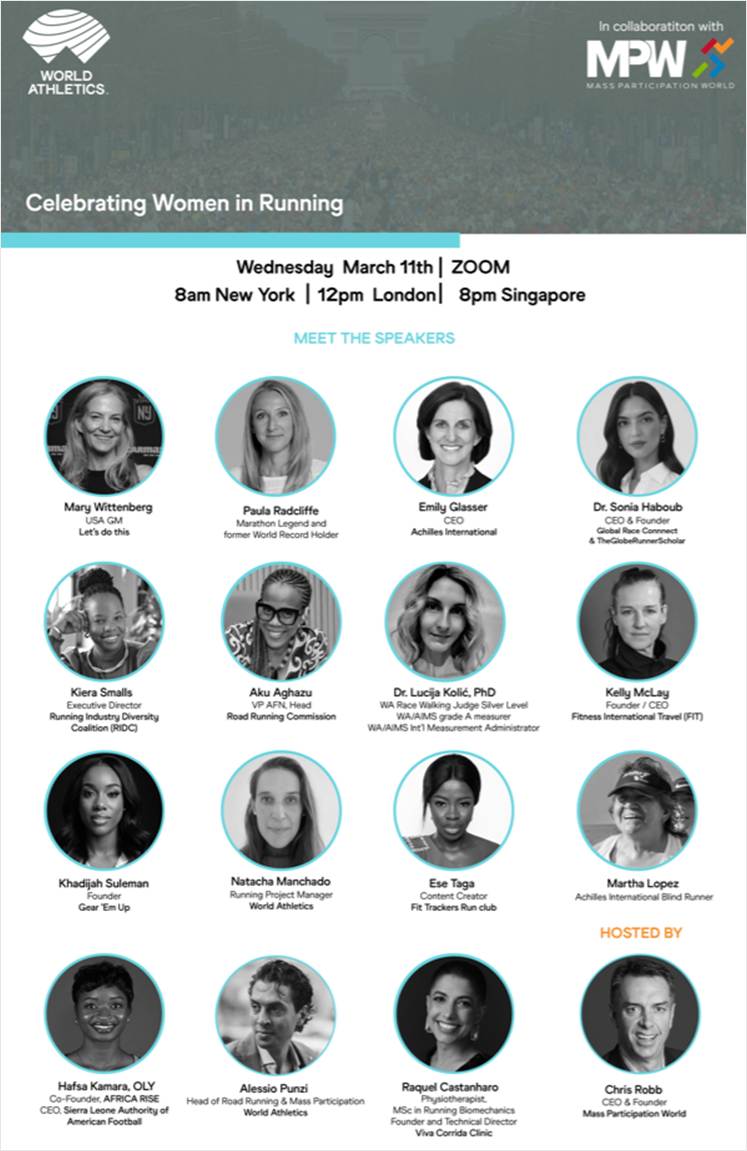 webinar Celebrating Women in Running
