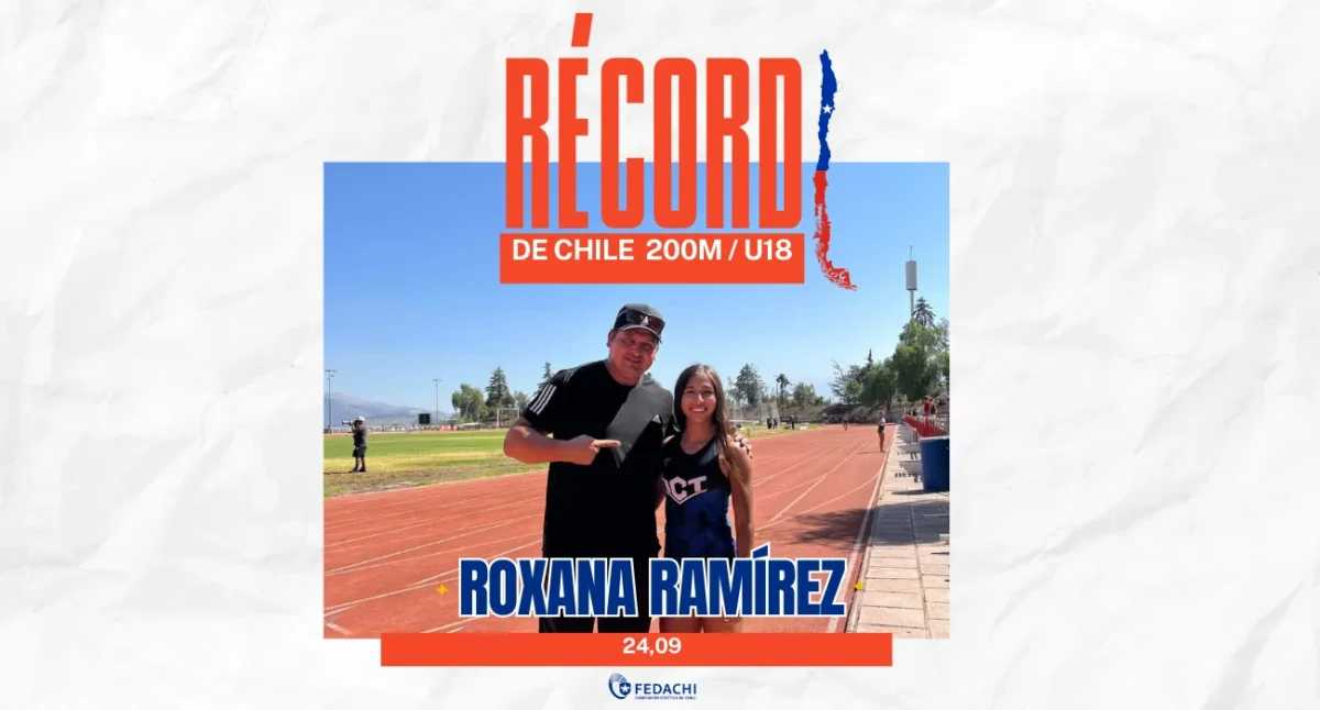 Roxana Ramírez bate récord nacional U18 en 200 metros en San Carlos de Apoquindo
