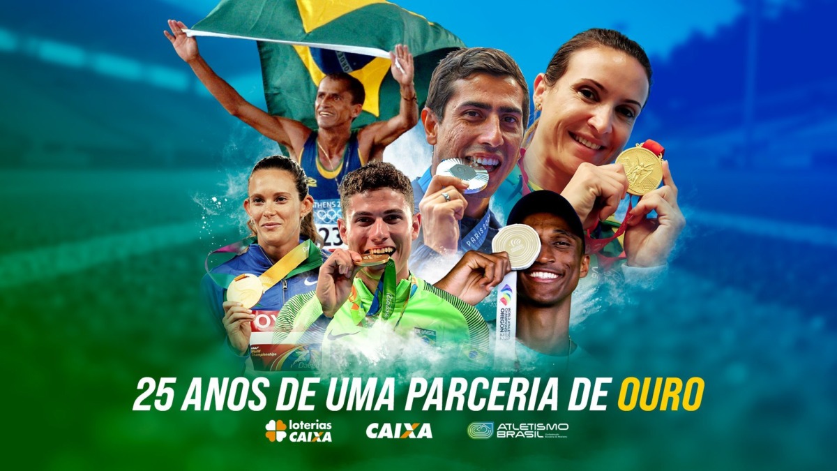 Atletismo Brasil y Caixa: 25 años de una asociación con múltiples logros