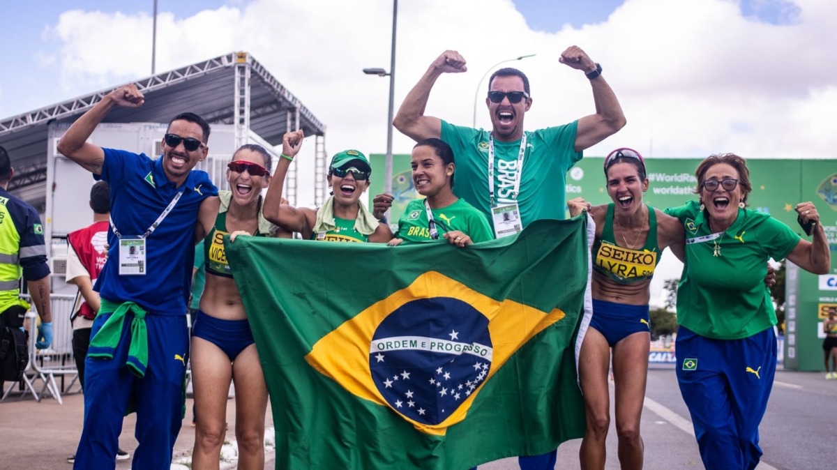 Maratón femenina de Brasil conquista el histórico bronce por equipos en el Mundial de Marcha Atlética