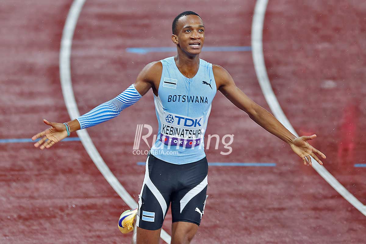 Collen Kebinatshipi, campeón mundial, logra la mejor marca del año en 100 metros