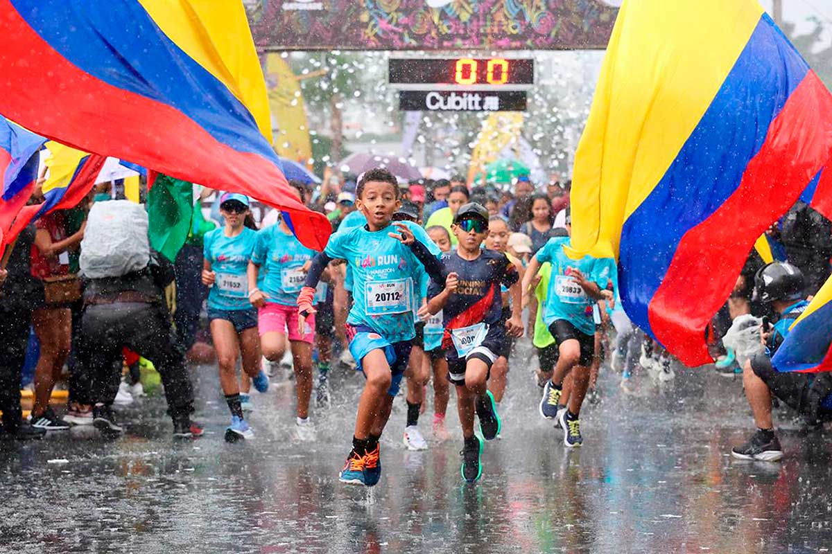 Cali animó el Maratón con carreras de 4,2 km y la Kids Run para niños