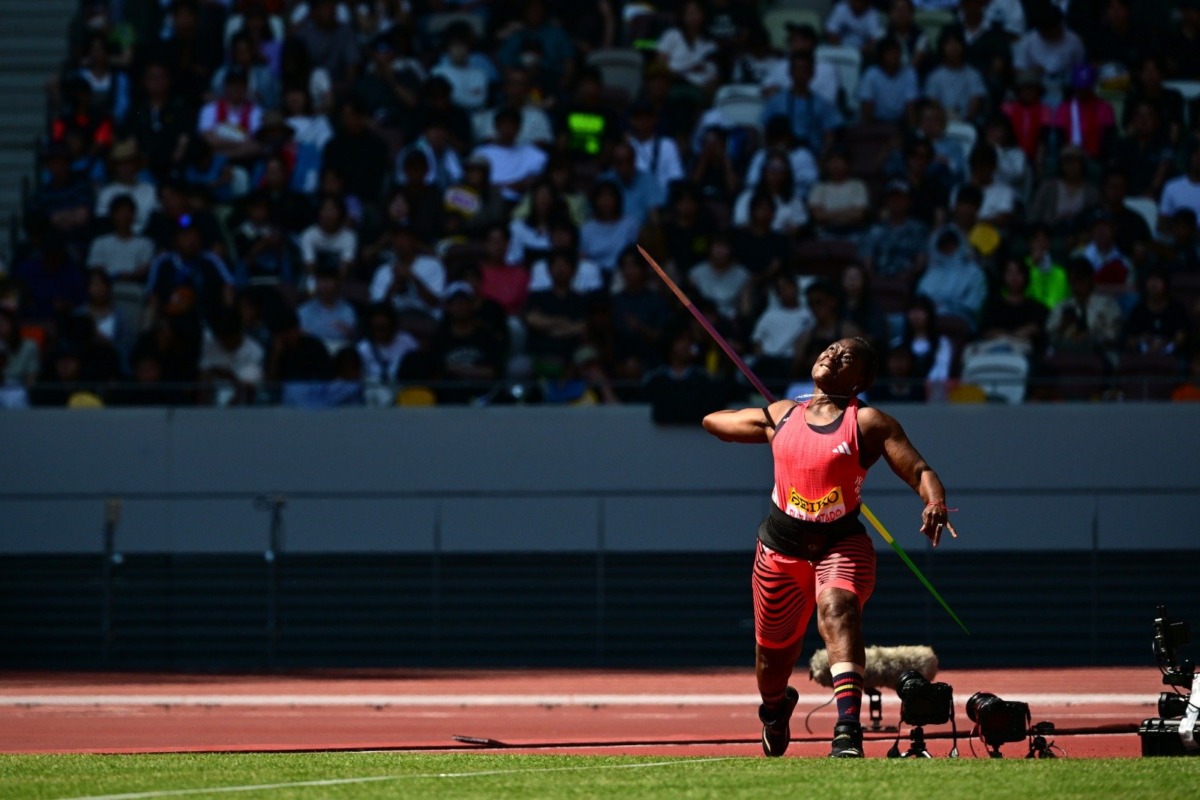 Flor Denis Ruiz tercera en el GP de Tokio con 60.98 m en jabalina
