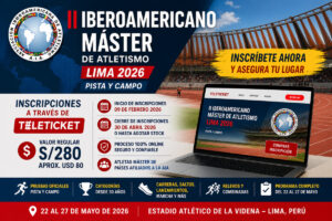 Inscripciones del Iberoamericano Máster Lima 2026 por Teleticket